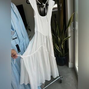 White Free People Midi Dress